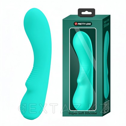 Вибратор Cetus Super Soft (15 см) бирюзовый от sex shop Extaz фото 2