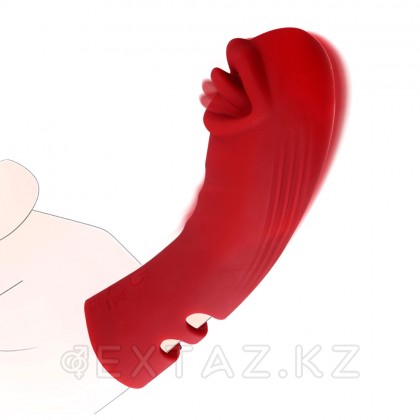 Силиконовый вибратор на палец с дополнительной стимуляцией от sex shop Extaz фото 16