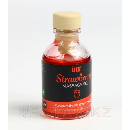 Гель съедобный для интимного массажа Intt Strawberry Massage Gel 30 мл, клубника от sex shop Extaz фото 4