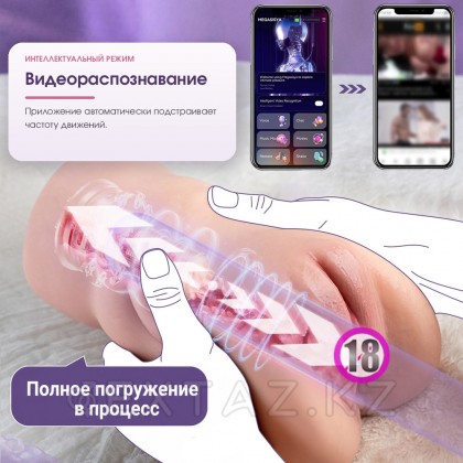 Мастурбатор-вагина с подключением к приложению Sora (вибрация+фрикции) от sex shop Extaz фото 13