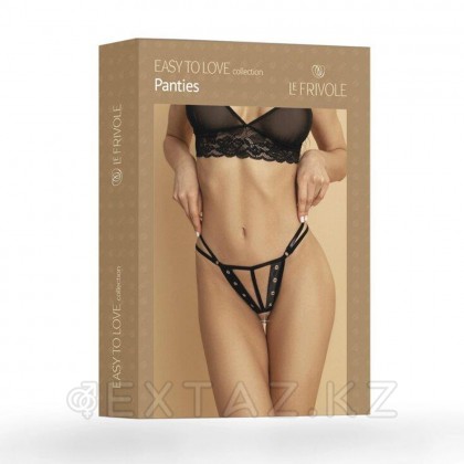 Трусики с доступом и металлическими вставками Easy to love (XS/S; 40-42) от sex shop Extaz фото 12