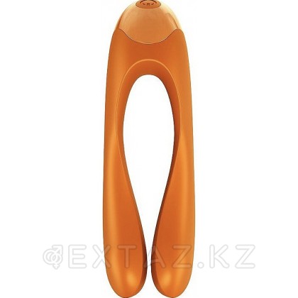 Мини вибратор на палец Satisfyer Candy Cane оранжевый от sex shop Extaz фото 6