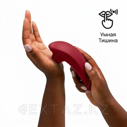 Бесконтактный клиторальный стимулятор Womanizer Premium 2 бордовый от sex shop Extaz фото 4