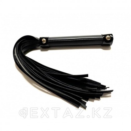 Плеть из эко-кожи чёрная от sex shop Extaz фото 3