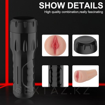 Реалистичный мастурбатор в тубе Toni с вибрацией от sex shop Extaz фото 7