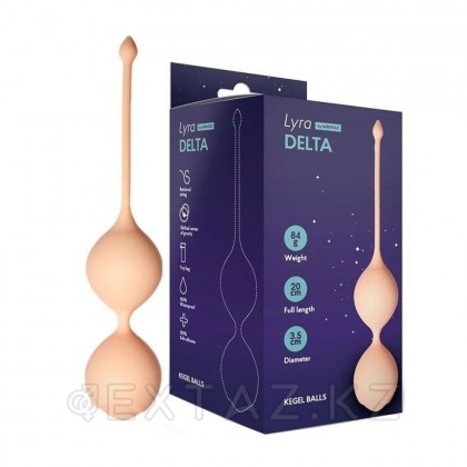 Шарики Кегеля со смещенным центром тяжести Orion, 3,3 x 19 см , цвет персиковый (One Size) от sex shop Extaz