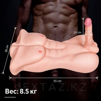 Спортивное мужское тело с фаллоимитатором (8,5 кг.) от sex shop Extaz фото 9