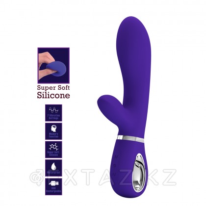 Вибратор-кролик Thomas Super Soft (20 см) синий от sex shop Extaz фото 2