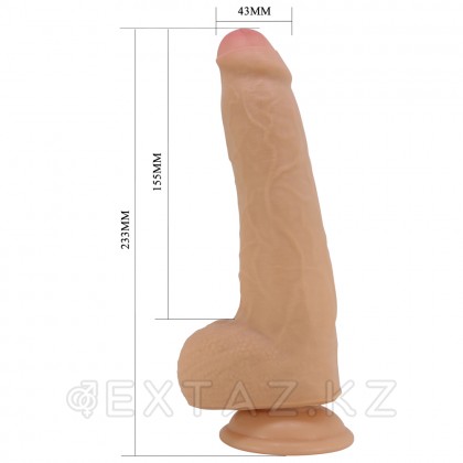 Реалистичный фаллоимитатор на присоске Draco Sliding skin (23,3*4,3 см) телесный от sex shop Extaz фото 7