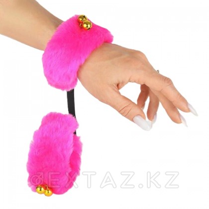 Наручники с бубенчиками, розовые от sex shop Extaz