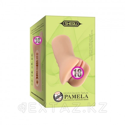 Реалистичный мастурбатор в виде вагины и половых губ Pamela от sex shop Extaz фото 3