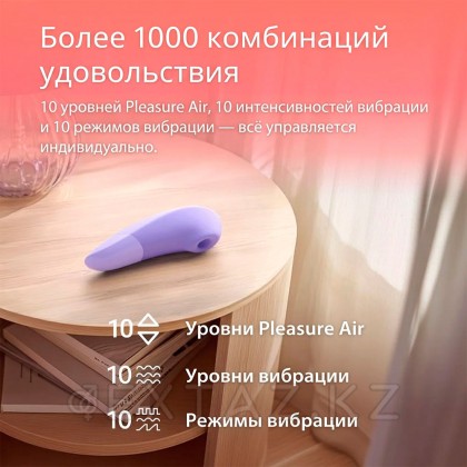 Бесконтактный клиторальный стимулятор Womanizer Enhance с вибрацией, сиреневый от sex shop Extaz фото 14