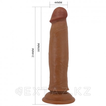 Реалистичный фаллоимитатор на присоске Keon Sliding skin (21,4*4,4 см) коричневый от sex shop Extaz фото 12
