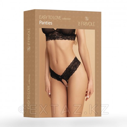 Пикантные трусики с доступом и цветочным кружевом Easy to love, XS/S, 40-42 от sex shop Extaz фото 2