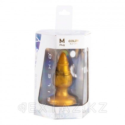 Анальная пробка Fantasy от Silexd, золотистая от sex shop Extaz фото 3