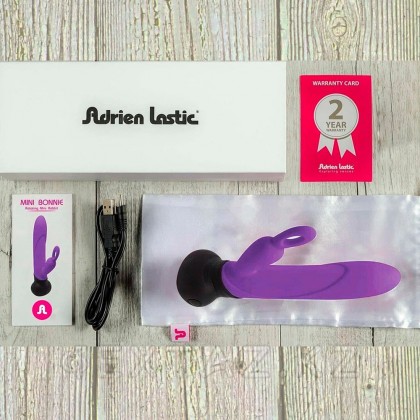 Мини вибратор-кролик Bonnie & Clyde лиловый от Adrien Lastic от sex shop Extaz фото 4