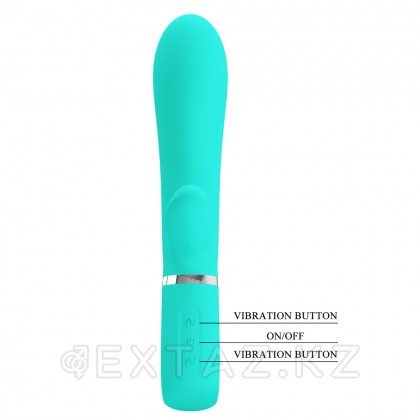 Вибратор-кролик Thomas Super Soft (20 см) бирюзовый от sex shop Extaz фото 10