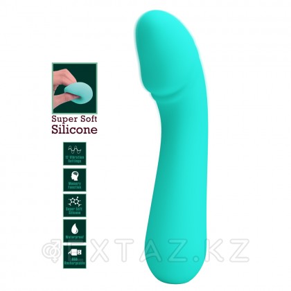 Вибратор Cetus Super Soft (15 см) бирюзовый от sex shop Extaz фото 2