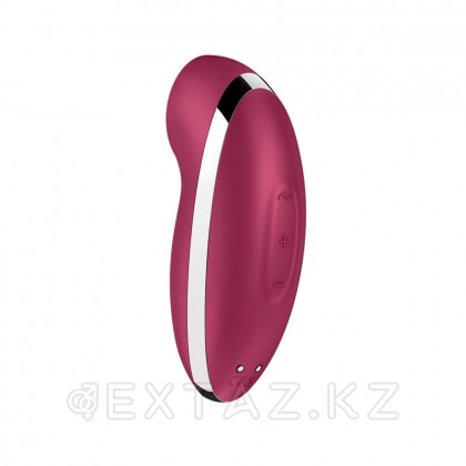 Клиторальный стимулятор с вибрацией Satisfyer Tap&Climax 2 бордовый от sex shop Extaz фото 2