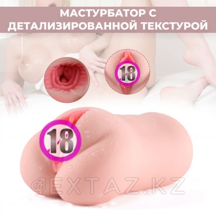 Реалистичный компактный мастурбатор Eden с вибрацией от sex shop Extaz фото 12