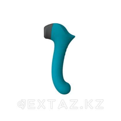 Вакуумный клиторальный стимулятор с вибрирующей и нагреваемой ручкой Halo 2, цвет Морская волна (INFINITE) от sex shop Extaz фото 3