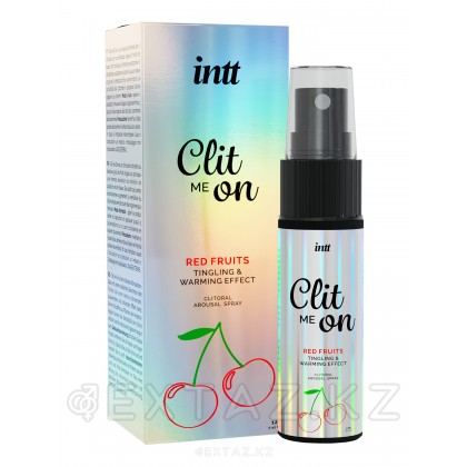 Согревающий жидкий вибратор для клитора со вкусом вишни Intt Clit Me On Red Fruits 12 мл от sex shop Extaz фото 2