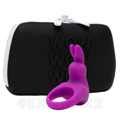 Эрекционное кольцо Happy Rabbit с вибрацией, фиолетовое, кейс в комплекте от sex shop Extaz фото 6