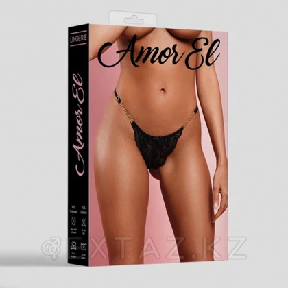 Ажурные стринги Black (M) от sex shop Extaz фото 5