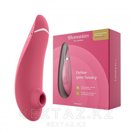 Бесконтактный клиторальный стимулятор Womanizer Premium 2 розовый от sex shop Extaz фото 2