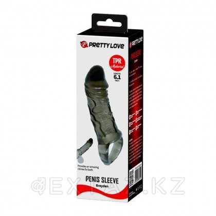 Насадка-удлинитель Breyden черная (15,5×3,2 см) от sex shop Extaz фото 6