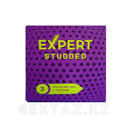 Презервативы EXPERT STUDDED № 3 (облегающие, точечные), 3 шт. от sex shop Extaz