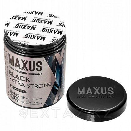 Презервативы MAXUS Extra Strong, утолщенные, черные, 15 шт от sex shop Extaz фото 3