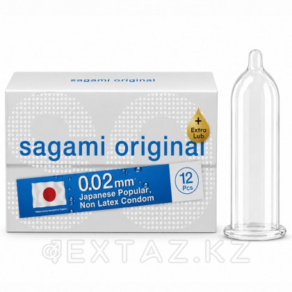 Презервативы полиуретановые SAGAMI Original 002 EXTRA LUB 12 шт. от sex shop Extaz