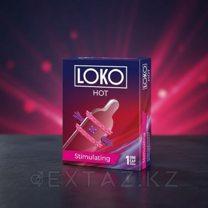 Насадка стимулирующая LOKO HOT с возбуждающим эффектом от sex shop Extaz фото 4
