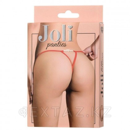 Трусики со стразами Joli Lillian, красный, OS от sex shop Extaz фото 4