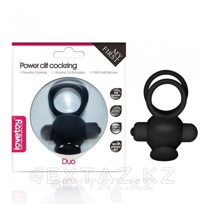 Эрекционное виброкольцо Power DUO clit cockring от sex shop Extaz фото 7