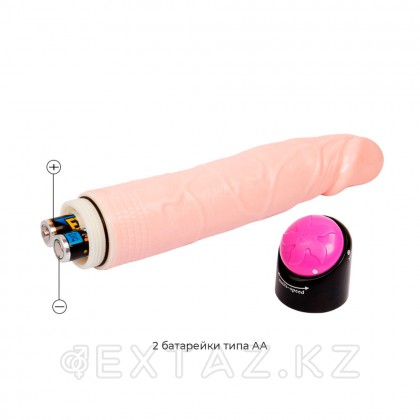 Вибратор-реалистик 19 см (вибрация с ротацией) от sex shop Extaz фото 6