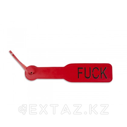 Красная шлёпалка Fuck от sex shop Extaz фото 2
