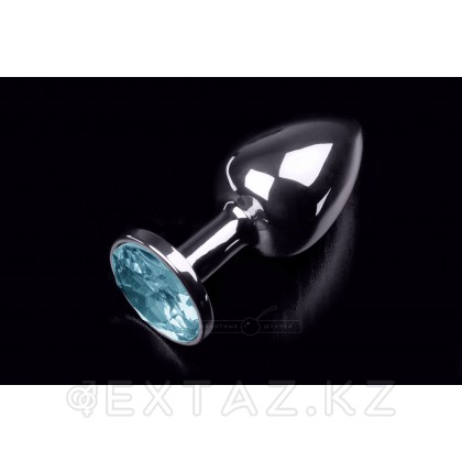 Маленькая анальная пробка с кристаллом, серебристая, 7,5 см Бриллиант от sex shop Extaz фото 5