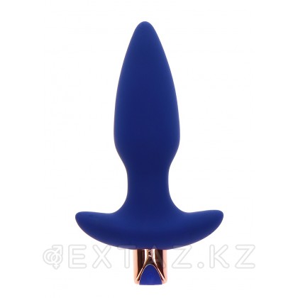 Toy Joy The Sparkle Buttplug - анальная вибропробка с дистанционным управлением, 13.5х3.5 см (синий) от sex shop Extaz