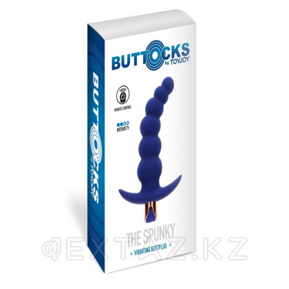 Toy Joy The Spunky Buttplug - анальная виброёлочка с дистанционным управлением, 13.5х3.1 см (синий) от sex shop Extaz фото 7
