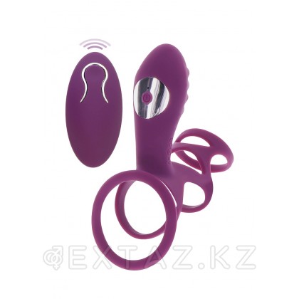 Toy Joy Halo Halo C-Ring Sleeve - эрекционная вибронасадка с дистанционным управлением, 6.2х5 см (фиолетовый) от sex shop Extaz