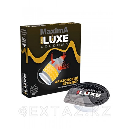 Luxe Maxima №1 Аризонский Бульдог - презервативы с усиками, 18 см от sex shop Extaz фото 2