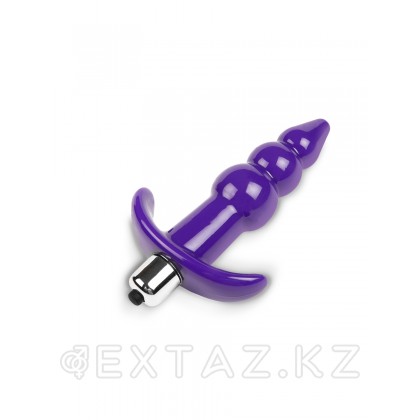 Браззерс - анатомическая анальная пробка с вибрацией, 10.2х2.5 см Фиолетовый от sex shop Extaz фото 2