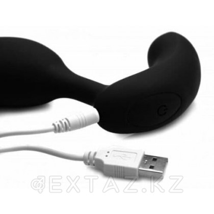 10X P-Flexer Prostate Stimulating Anal Butt Plug - анальный стимулятор, 13.7х3.8 см. Черный от sex shop Extaz фото 4