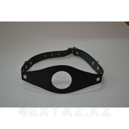 Кляп с отверстием для рта БДСМ, чёрный от sex shop Extaz фото 3