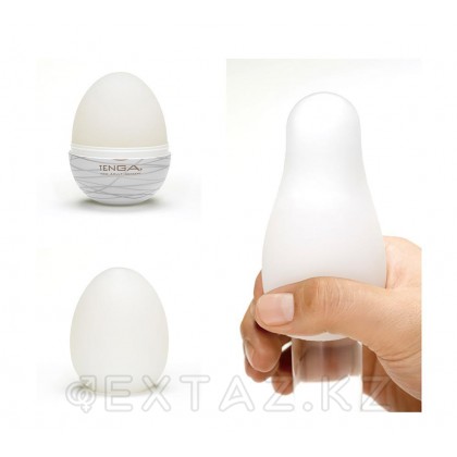 Tenga Easy Beat Egg Silky II Яйцо-мастурбатор, 6х5 см Белый от sex shop Extaz фото 3