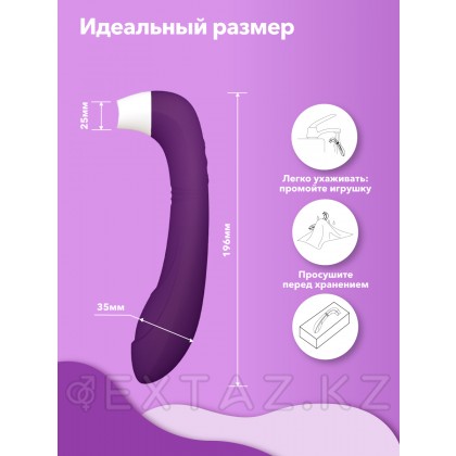 Мистер Факер Snello - клиторальная лизалка с вибрацией, 19.6х3.5 см Розовый от sex shop Extaz фото 20