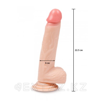Браззерс - реалистичный фаллоимитатор с присоской, 22.5х4 см Телесный от sex shop Extaz фото 3