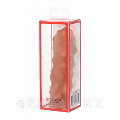 Насадка на фаллос с ребристостью Kokos Extreme Sleeve 011 размер M, 14.7 см Телесный от sex shop Extaz фото 9